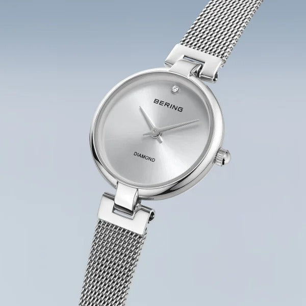Bering horloge dames – Classic, gepolijst zilver