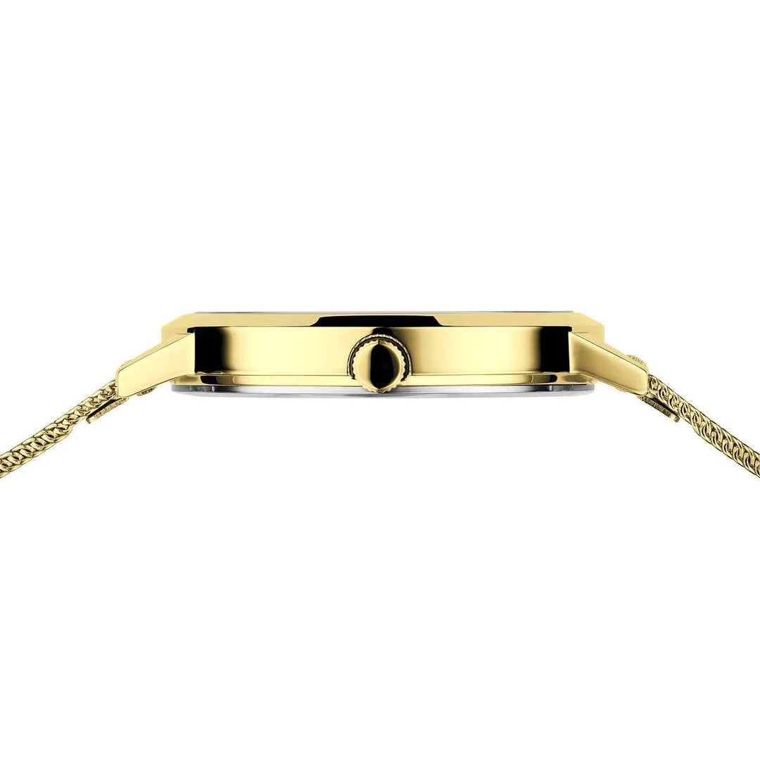 bering dames horloge goudkleurige wijzerplaat 13434-333