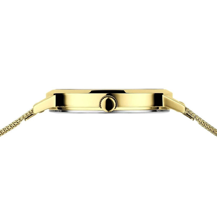 bering dames horloge goudkleurige wijzerplaat 13434-333
