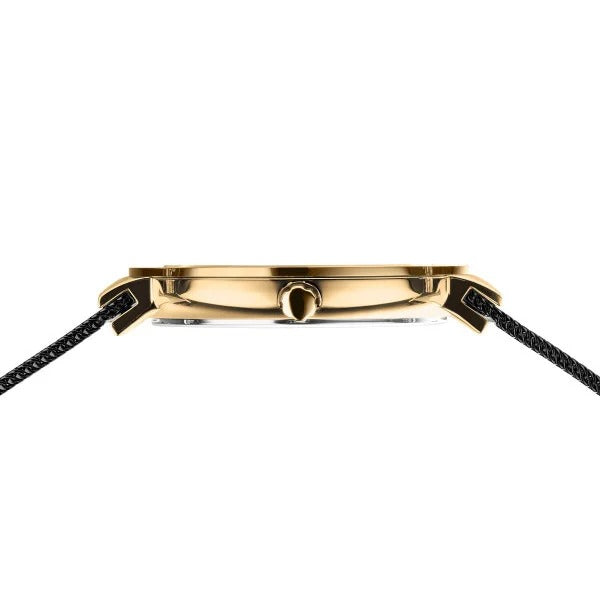 Bering horloge dames – Ceramic, goudkleurig met diamantdetails