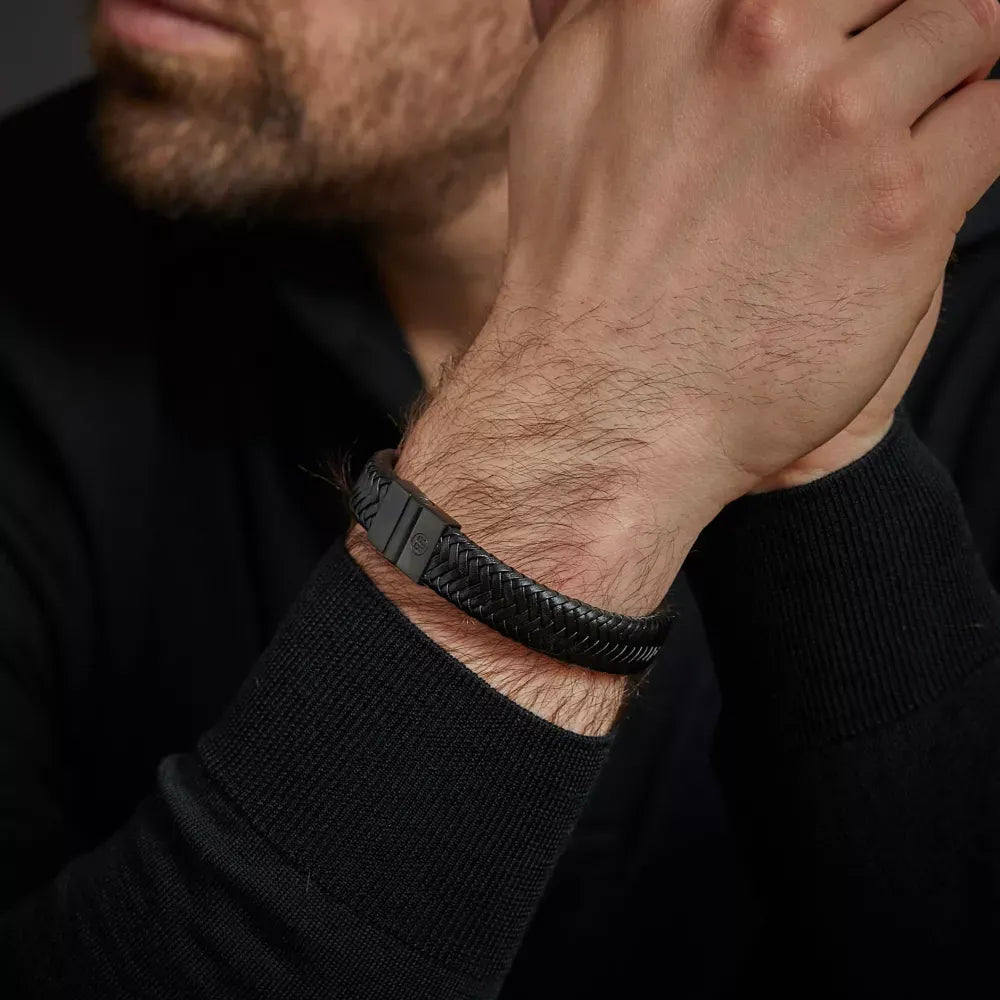 Full Metal Plaid Black Black 15mm L