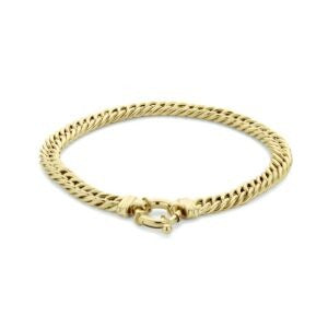 Gouden dames armband 14k – gourmet schakel 5,8 mm 17 cm