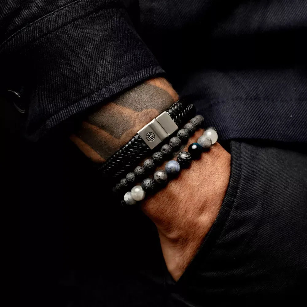 Full Metal Herringbone Black Matt