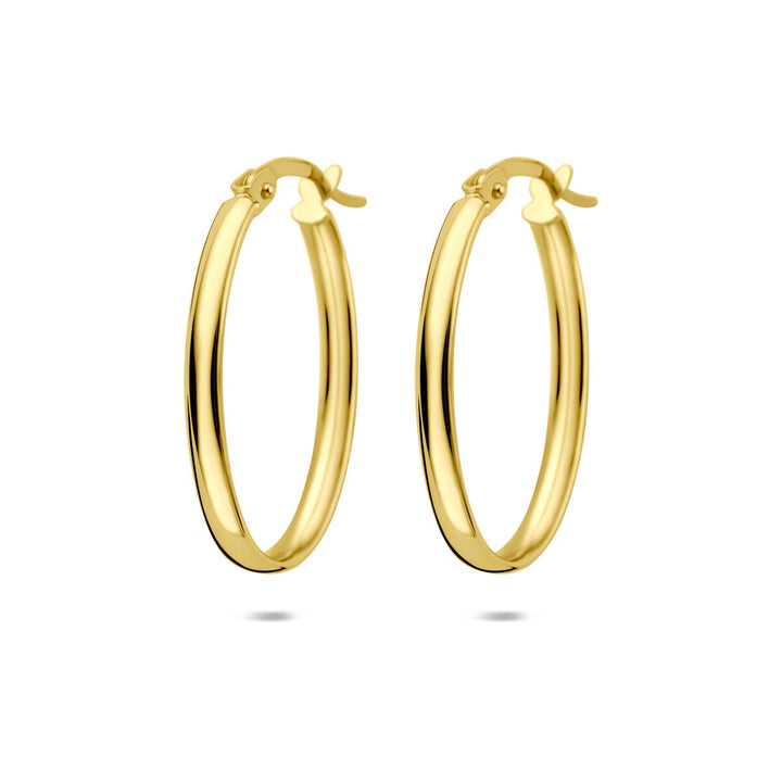 14k geelgouden oorringen – 24 mm