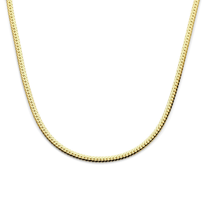 Gourmette ketting verguld – 925 zilver met geelgouden plating
