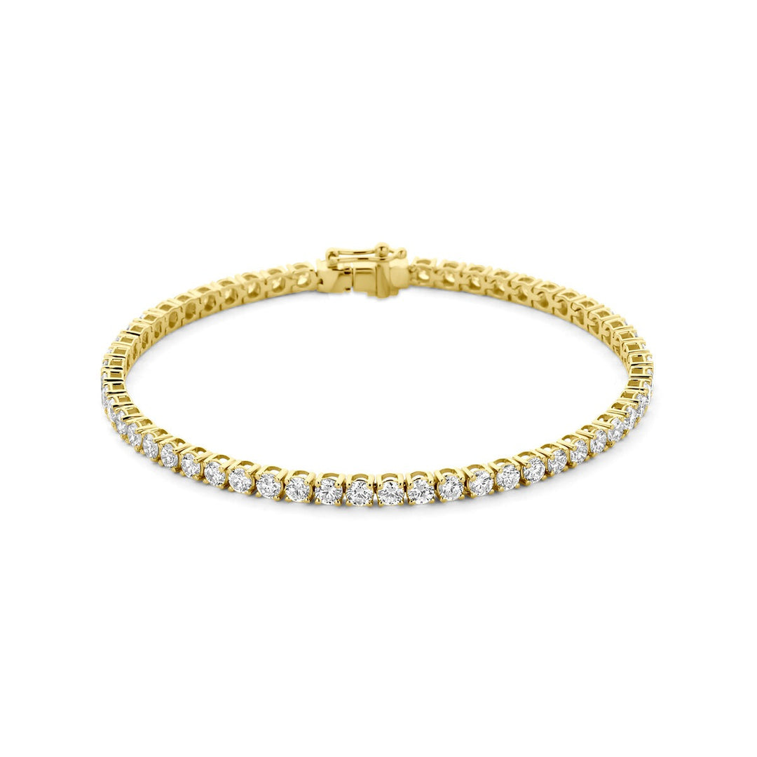 14k Gouden tennis armband met lab grown diamant