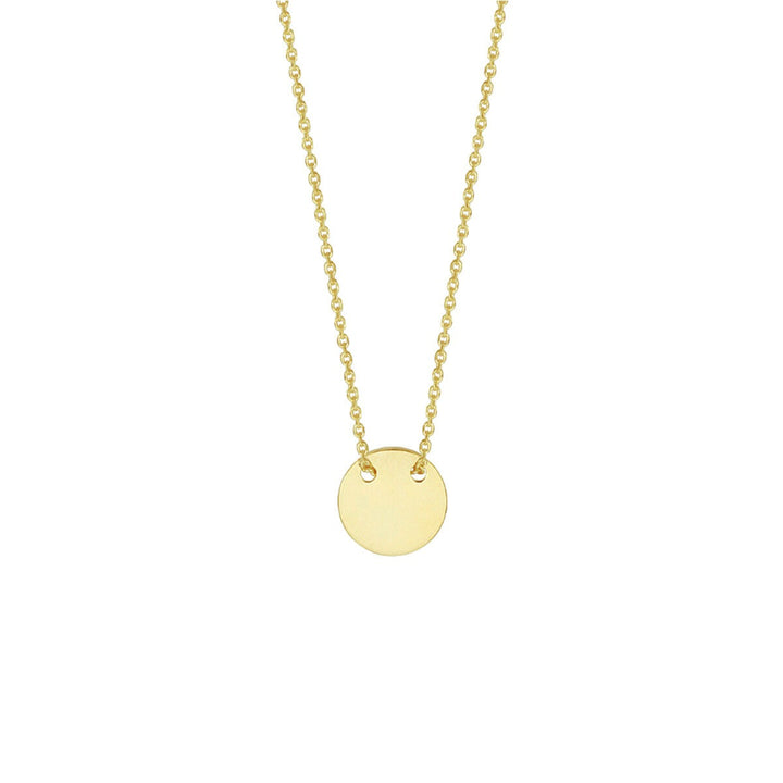 engraving necklace round 40 - 42 cm 14K yellow gold