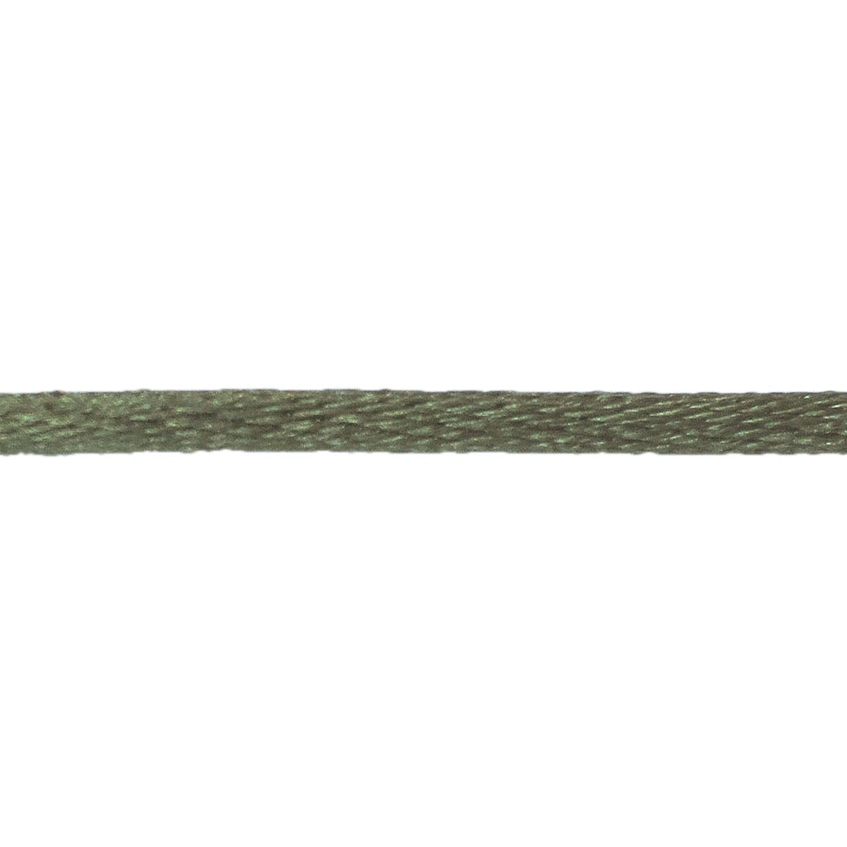 Groen satijnen koord van 38 cm, geschikt voor knooparmbandjes, met een gladde afwerking.