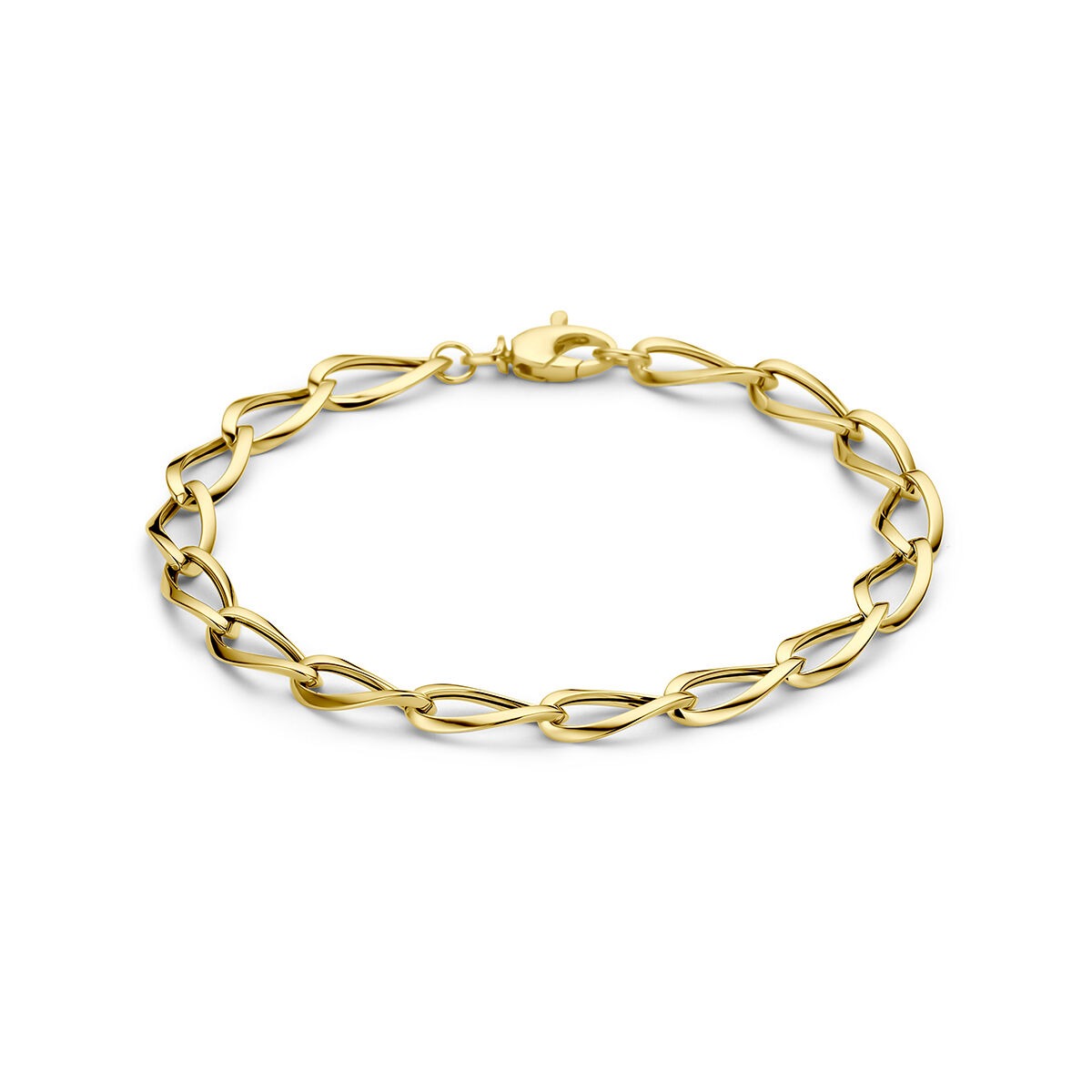 9k Geelgouden anker armband