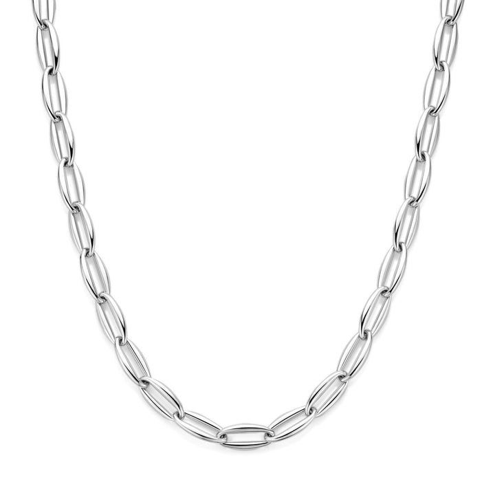 Gerhodineerd zilveren anker ketting zonder hanger 925