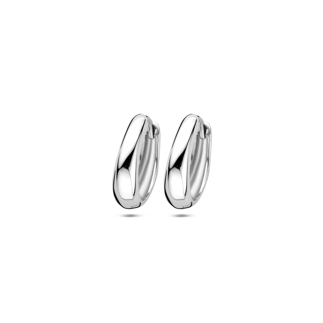 Zilveren oorringen dames – gerhodineerd 925 zilver, 15 mm