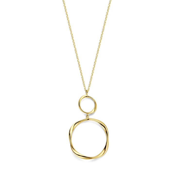 Verguld zilveren dames ketting – anker schakel 41-45 cm