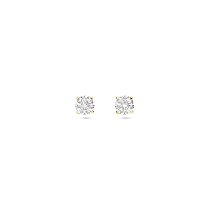14k geelgouden oorknoppen met 0.50ct lab grown diamant
