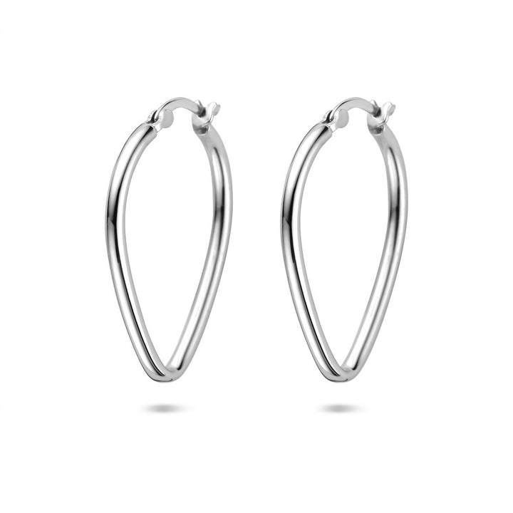 Zilveren oorringen gerhodineerd 25,5 mm