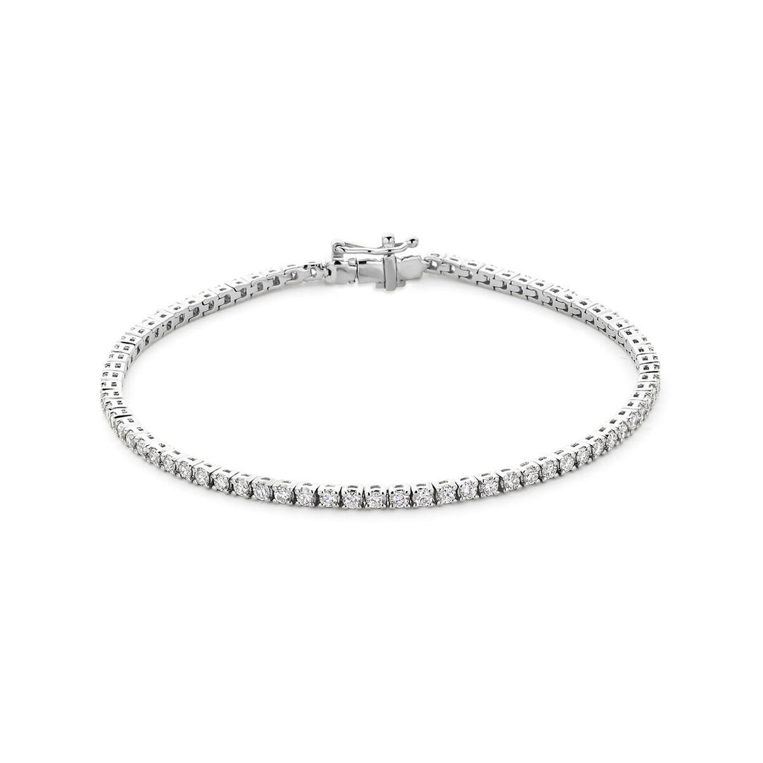 925 Zilveren tennis armband met lab grown diamant