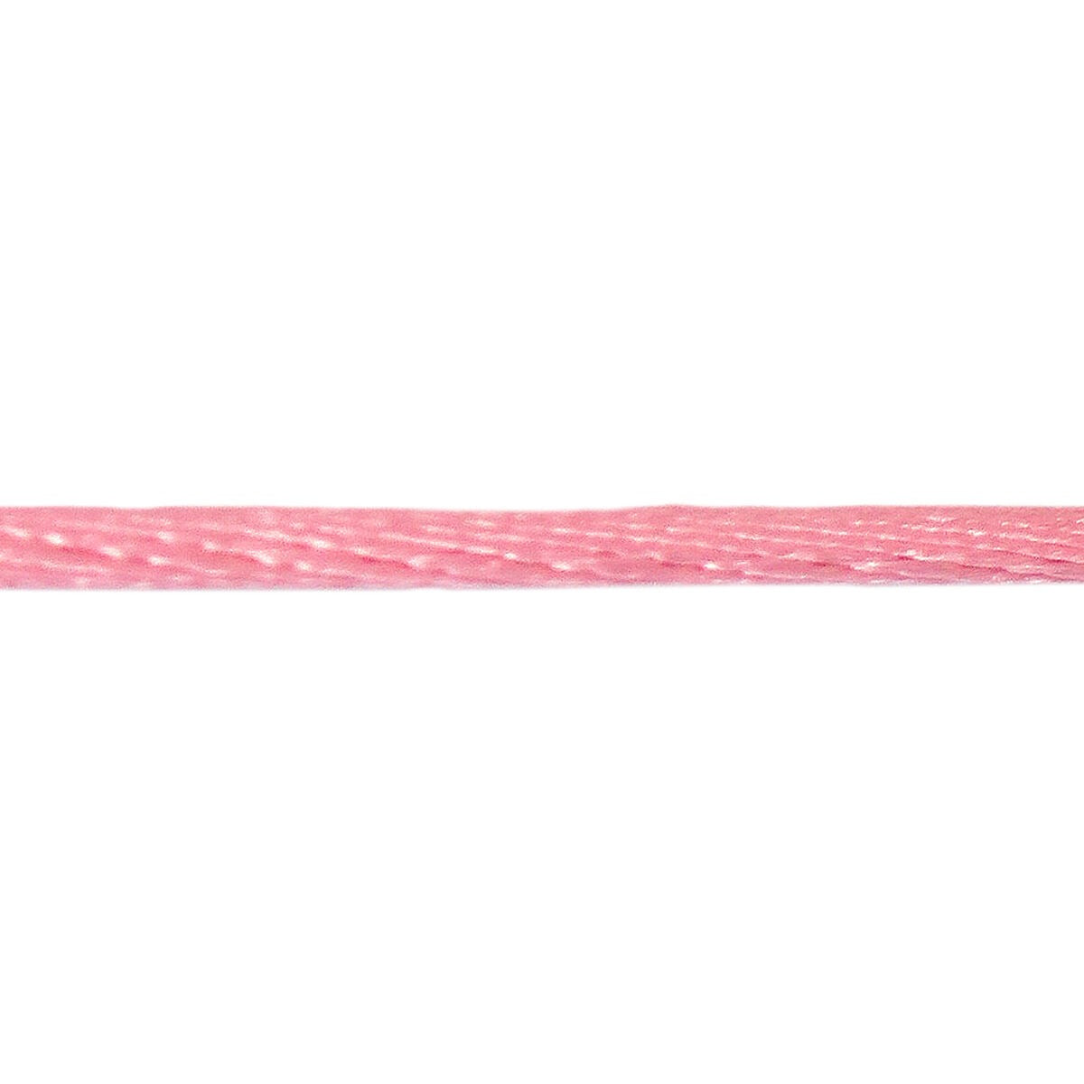 Roze satijnen koord van 38 cm, geschikt voor knooparmbandjes, met een glanzende afwerking.