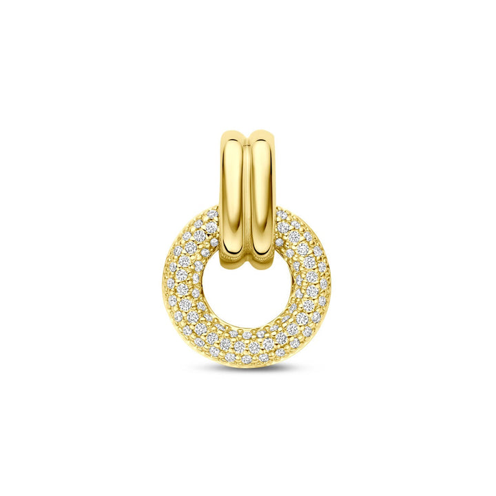 14k Geelgouden dames hanger met diamant – 0.19ct