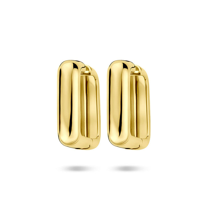 Verguld zilveren klapoorringen – 25 x 7 mm