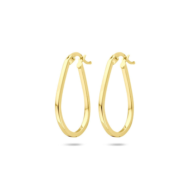 14k Geelgouden oorringen – 25 x 1.6 mm