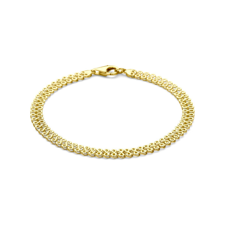 Gouden Armband 14k Fantasie Schakel – Dames