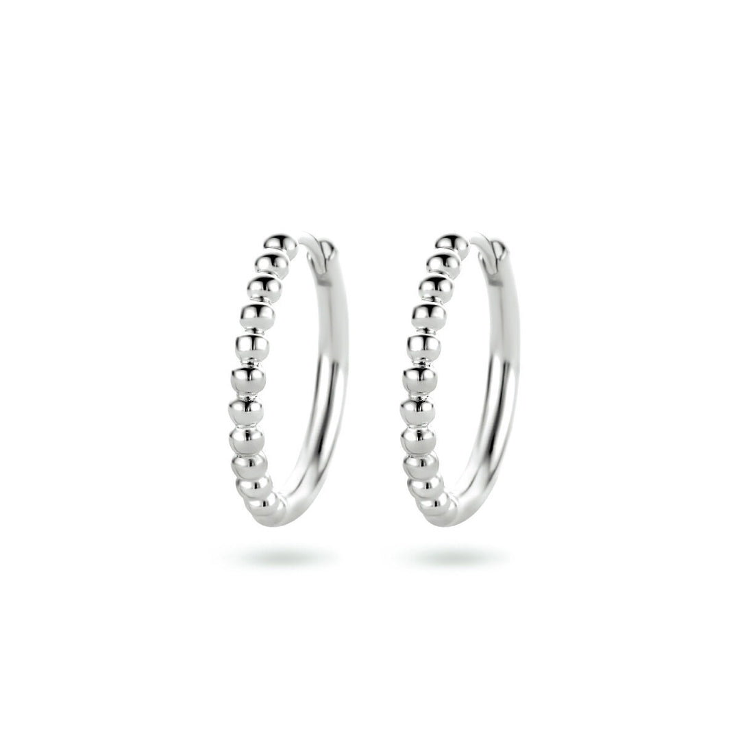 Gerhodineerde 925 zilveren klapoorringen 2 mm