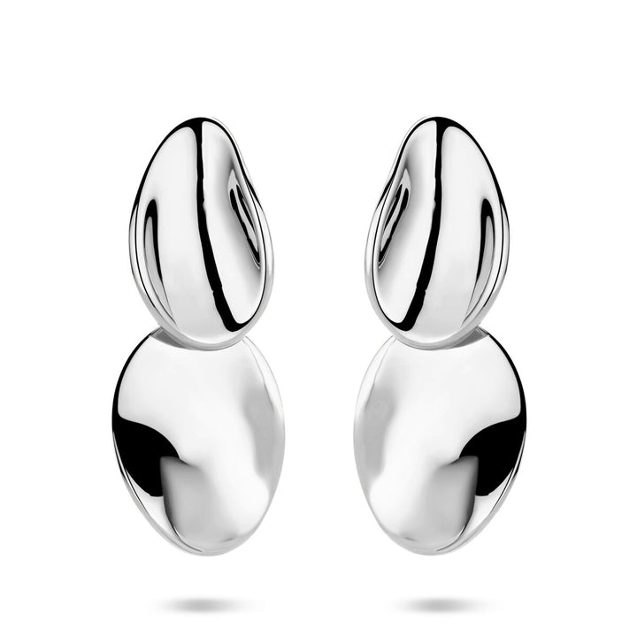 Gerhodineerd zilveren oorhangers – 32 mm