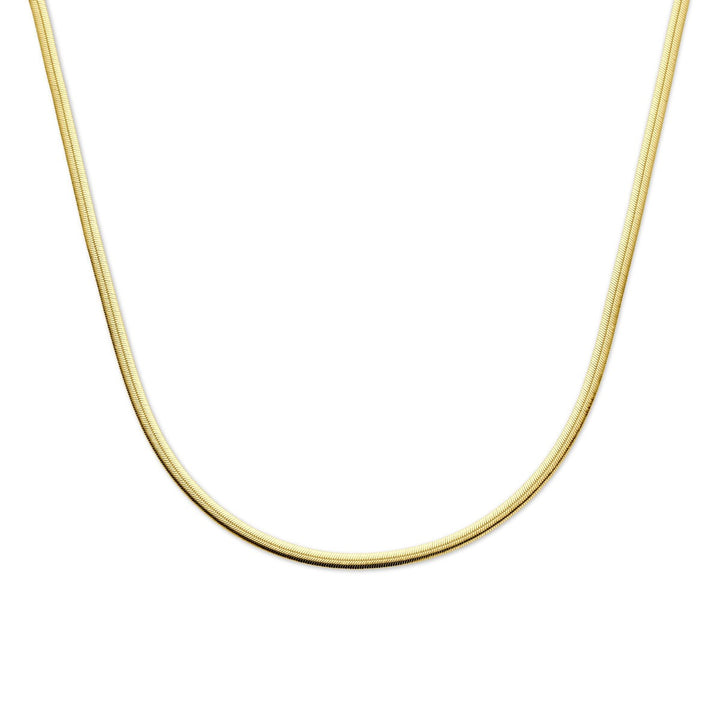 Gourmette ketting verguld – 925 zilver met geelgouden plating, 4 mm