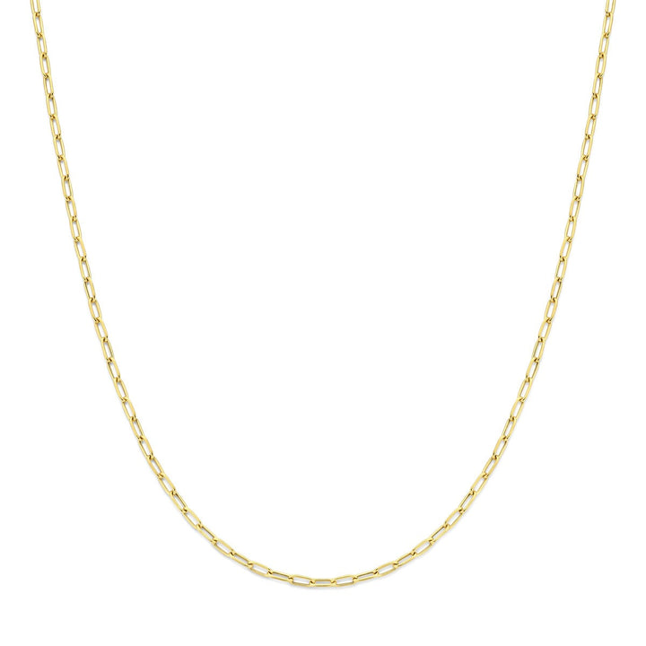 14k Geelgouden Schakel Ketting Anker