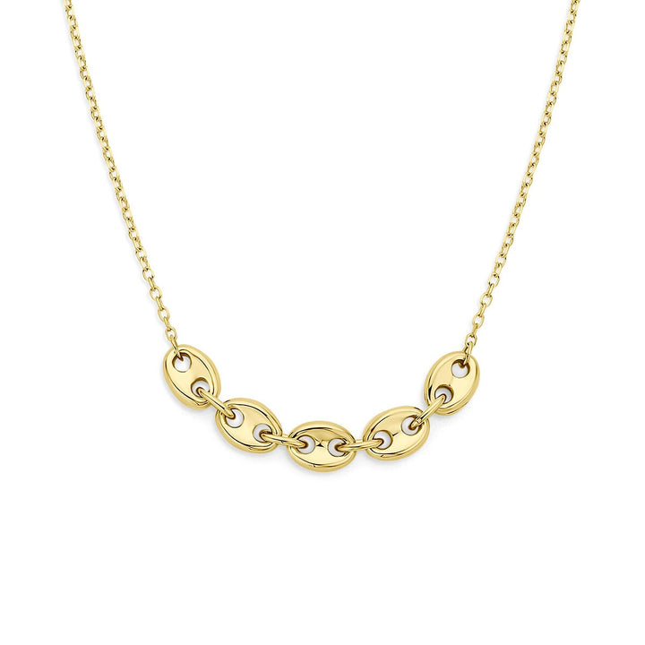 14k Geelgouden koffieboon ketting