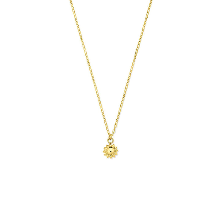 14k Geelgouden zon collier 40 - 42 cm