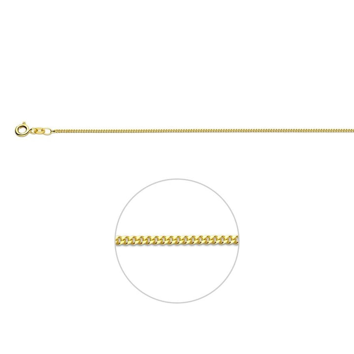 9k Gouden Gourmet Armband