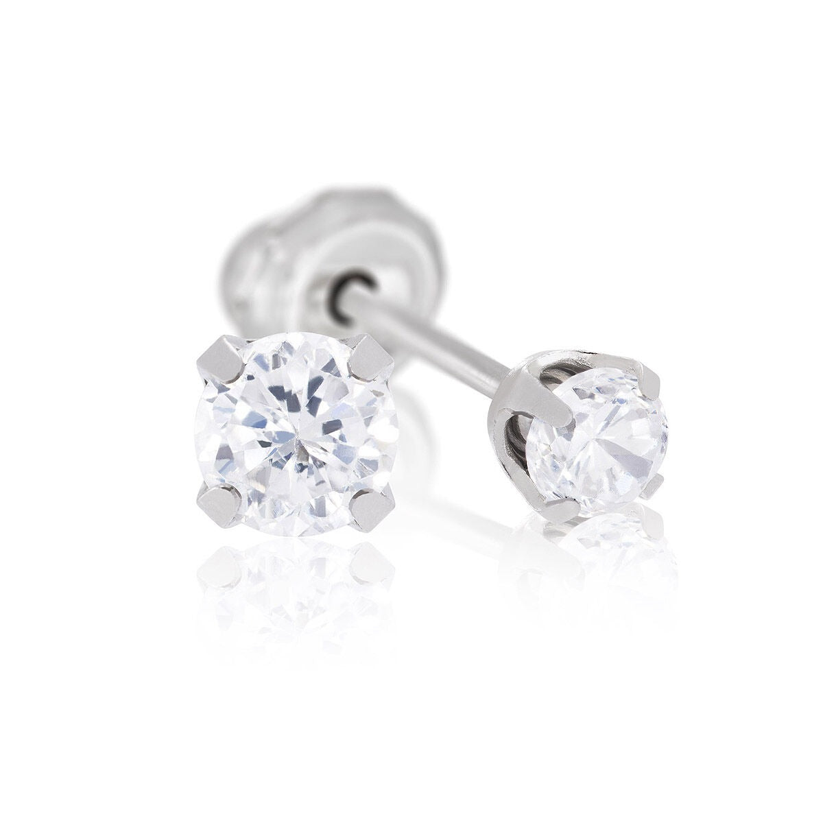 Inverness chirurgisch stalen schietknopjes met zirkonia 3 mm