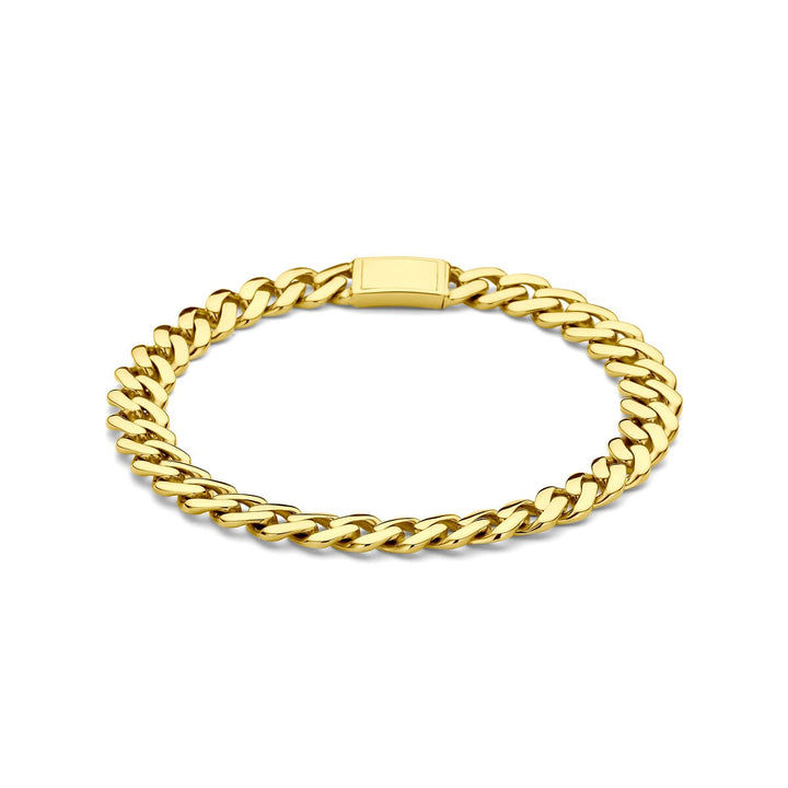 18k geelgouden gourmet armband – unisex