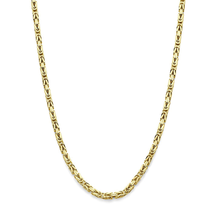 Gouden heren ketting koningsschakel – 14k geelgoud