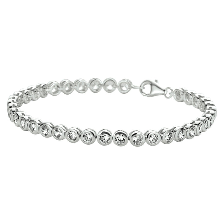 Zilveren tennisarmband met zirkonia – tijdloze schittering in verfijnde vorm