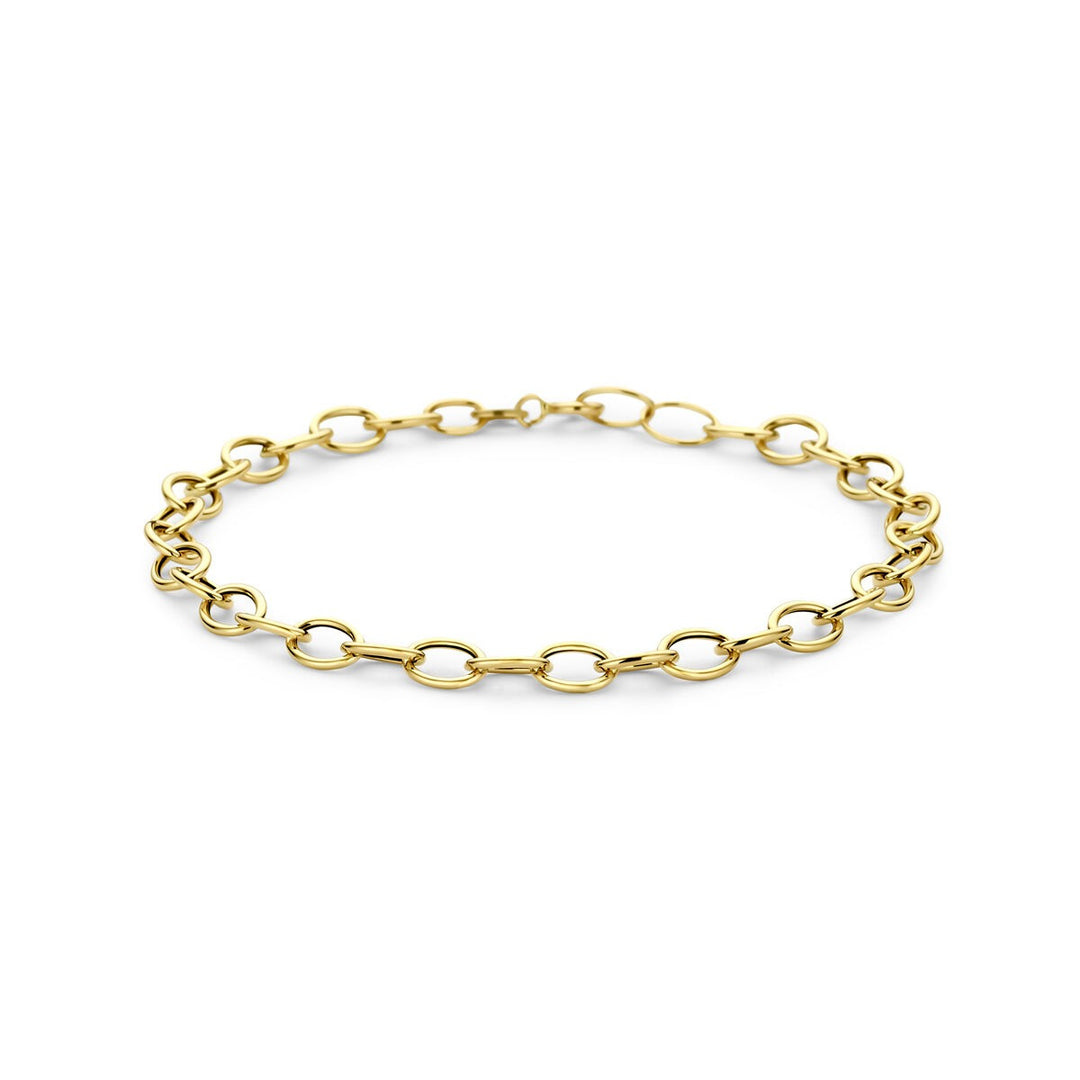 14k geelgouden armband met ankerschakel