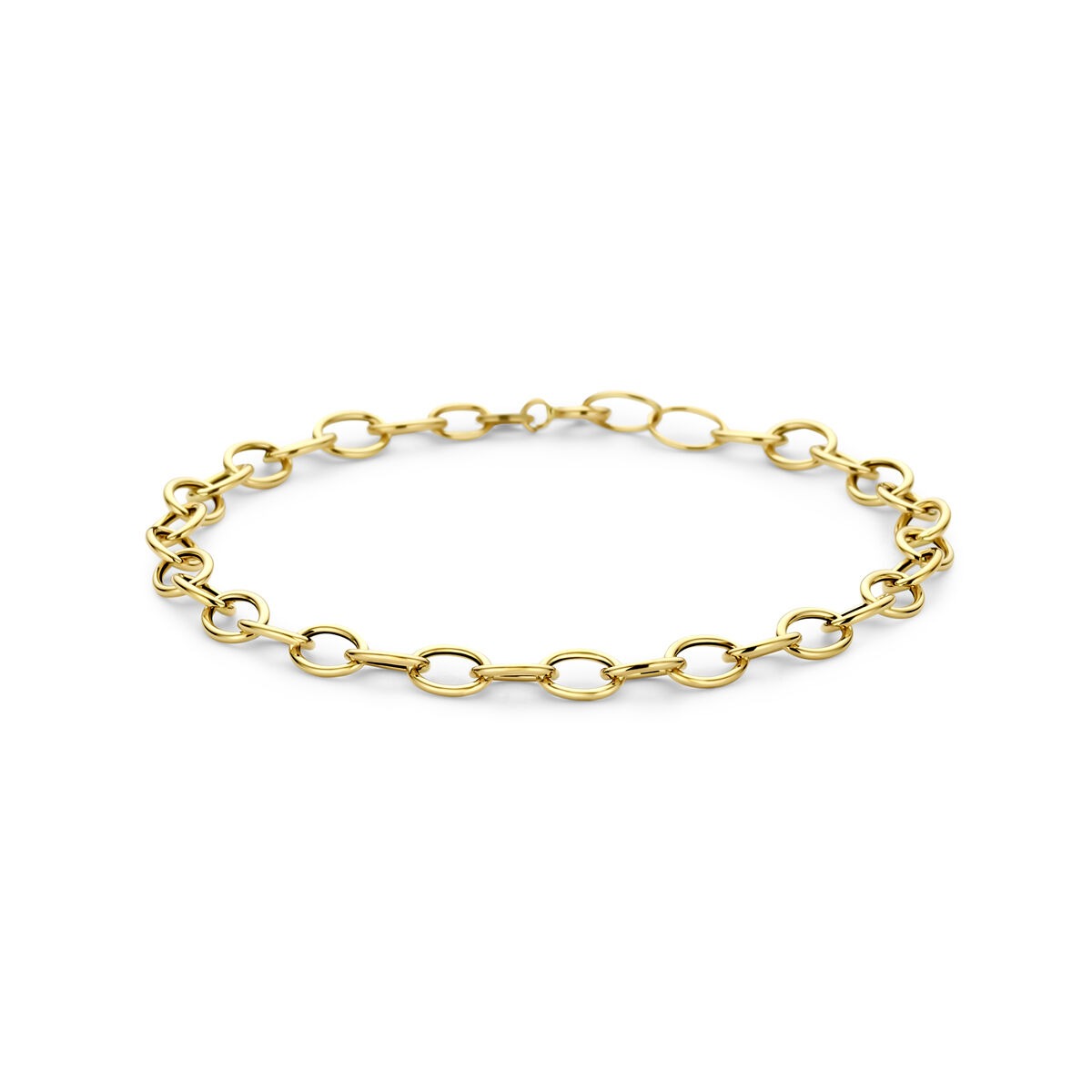 14k geelgouden armband met ankerschakel
