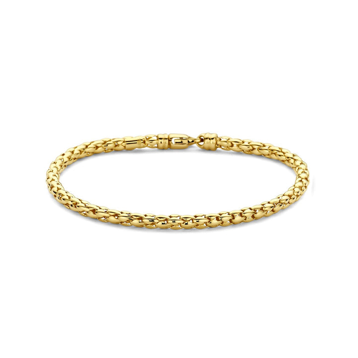 Gouden dames armband 14k – schakel ontwerp 3,5 mm 17 cm