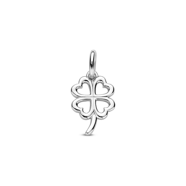 Zilveren hanger klavertje – gerhodineerd 925