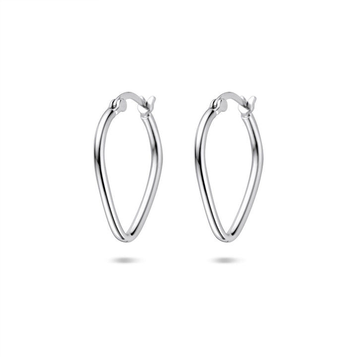 Zilveren oorringen gerhodineerd 19,5 mm