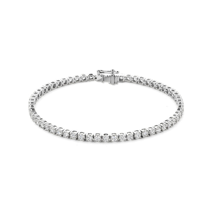 14k Witgouden tennis armband met lab grown diamant