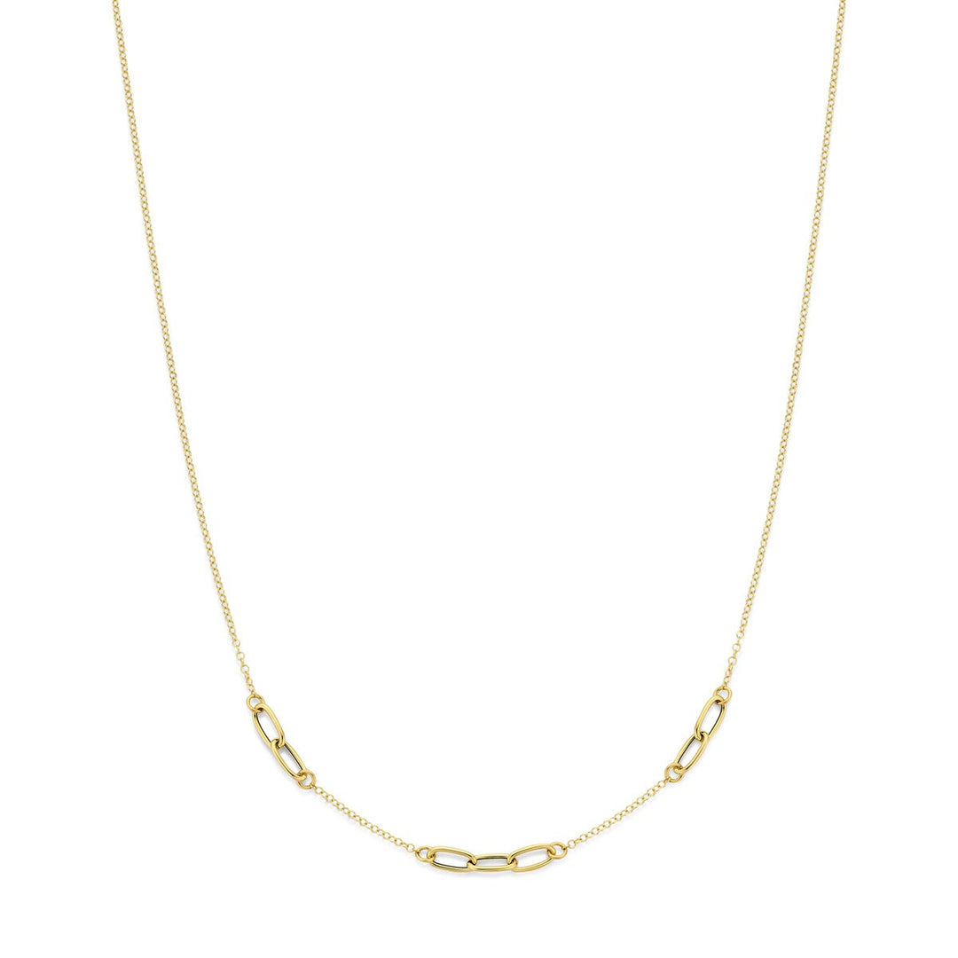 14k geelgouden armband met veerringsluiting