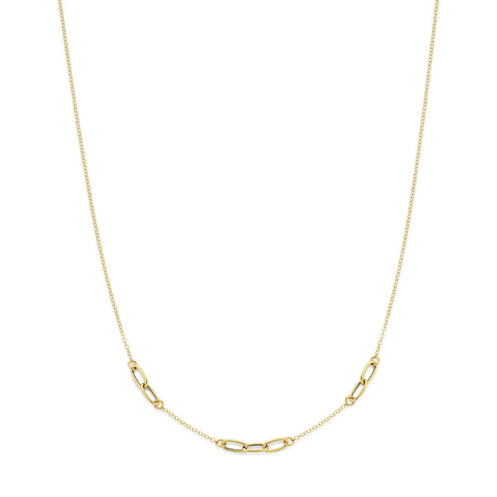 14k geelgouden armband met veerringsluiting