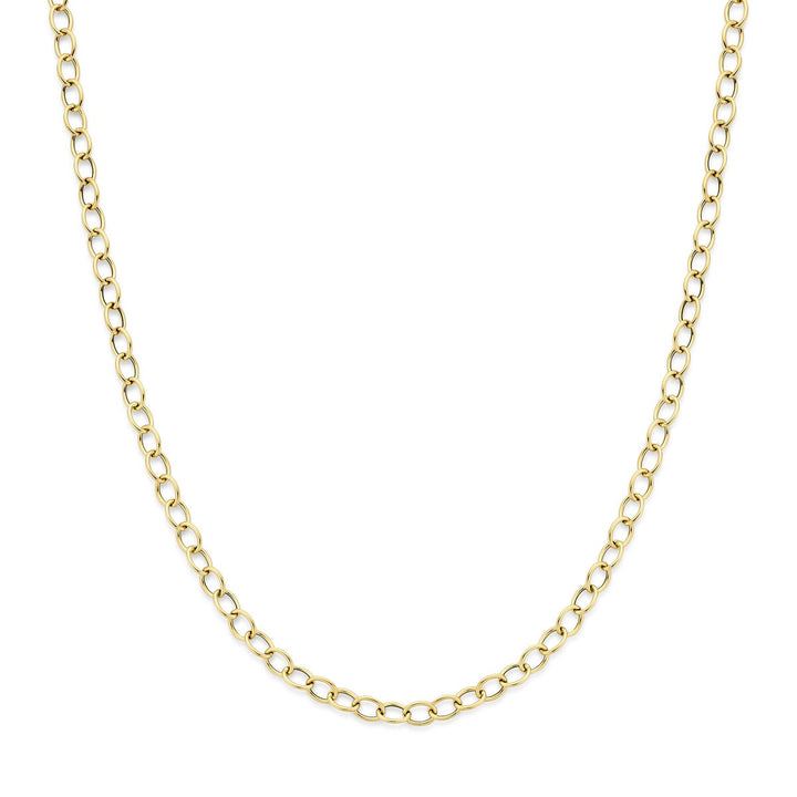 14k Geelgouden Schakel Ketting Anker