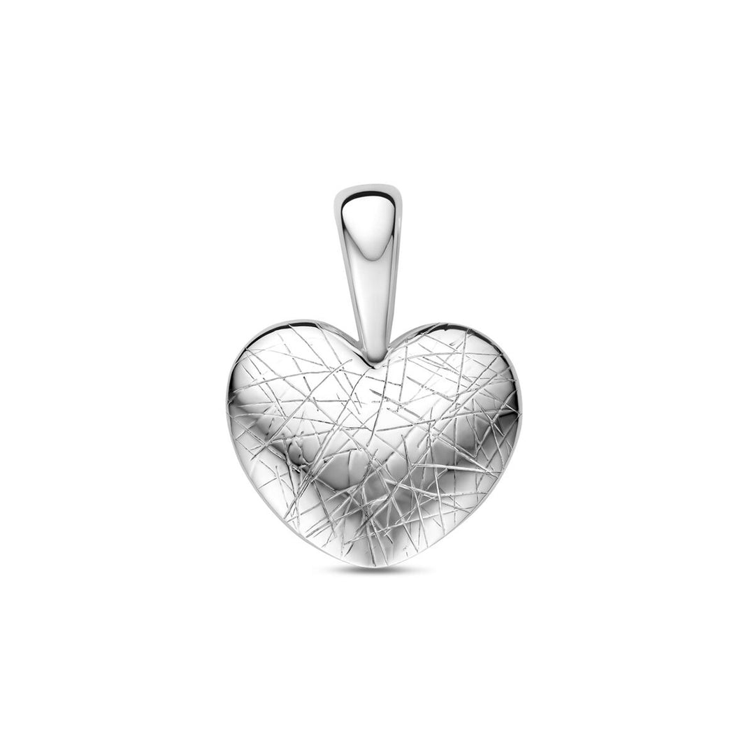 Gerhodineerd 925 zilveren hartjeshanger