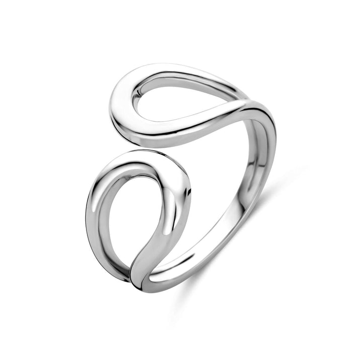 Gerhodineerd zilveren ring 12 mm