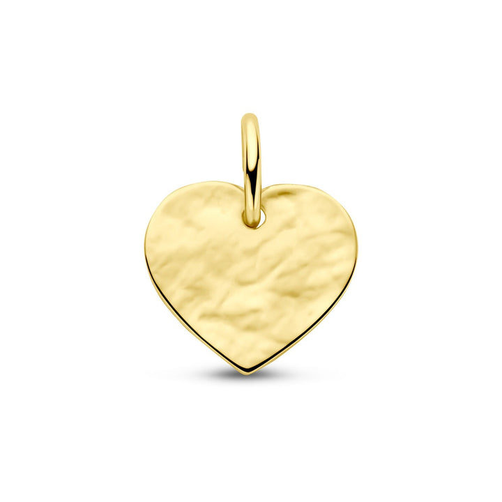 14k geelgouden graveerhanger hart – symbool van liefde