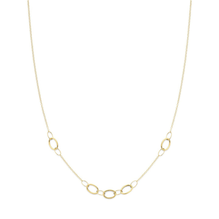 14k geelgouden armband met veerringsluiting