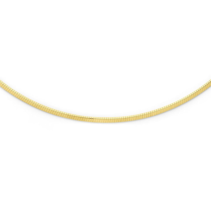 14k geelgouden omega collier – 2.5 mm 45 cm
