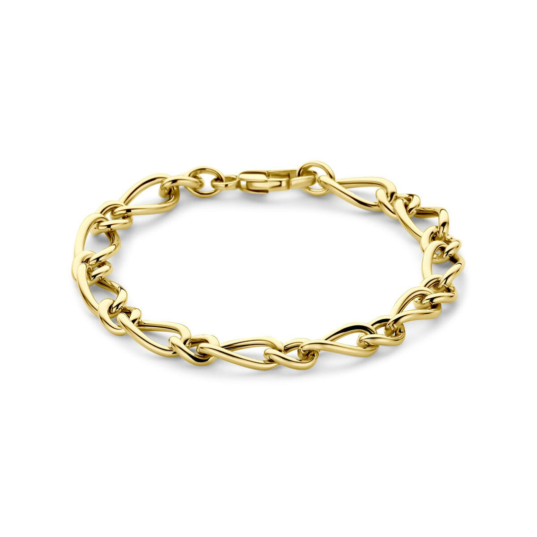 14k geelgouden anker armband 19 cm